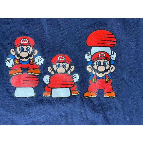 Vintage 2002 Super Mario Bros Nintendo Size T-Shirt Men’s Size Medium - Picture 2 of 7